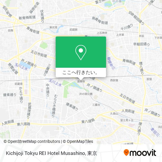 Kichijoji Tokyu REI Hotel Musashino地図