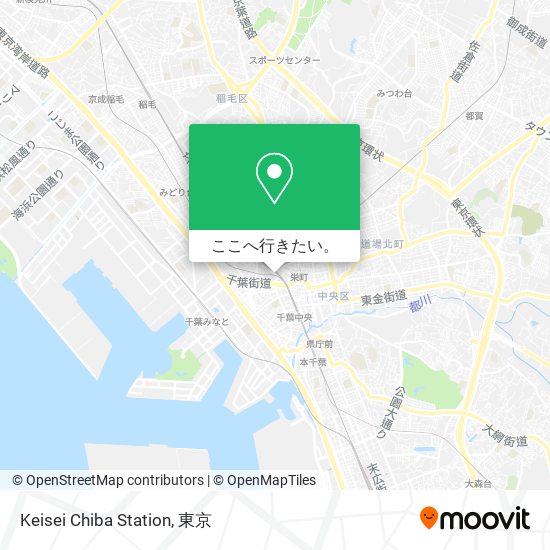 Keisei Chiba Station地図