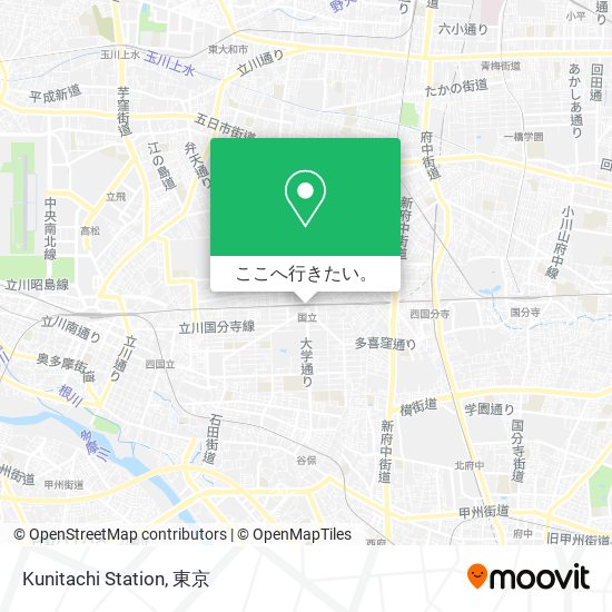 Kunitachi Station地図