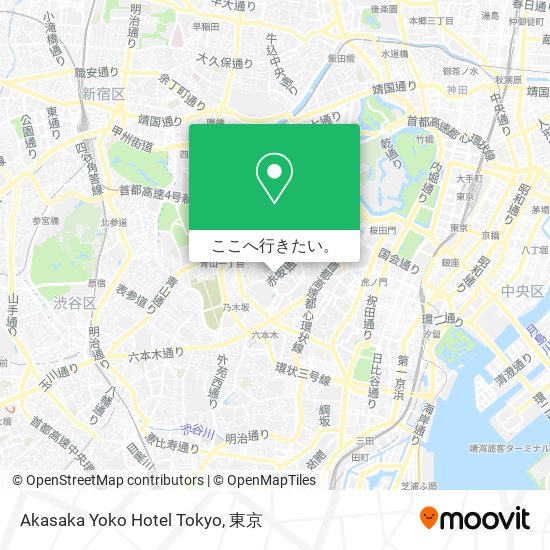 Akasaka Yoko Hotel Tokyo地図
