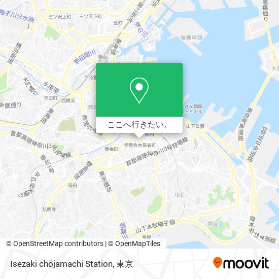 Isezaki chōjamachi Station地図