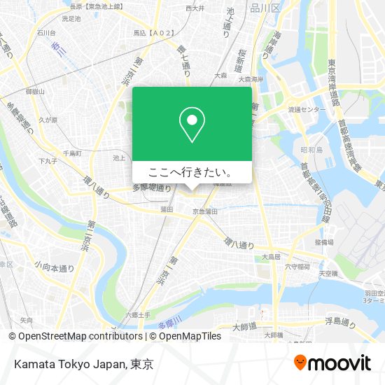 Kamata Tokyo Japan地図