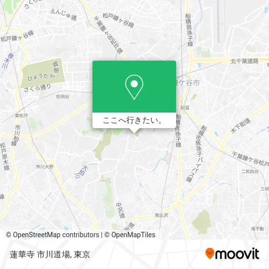 蓮華寺 市川道場地図