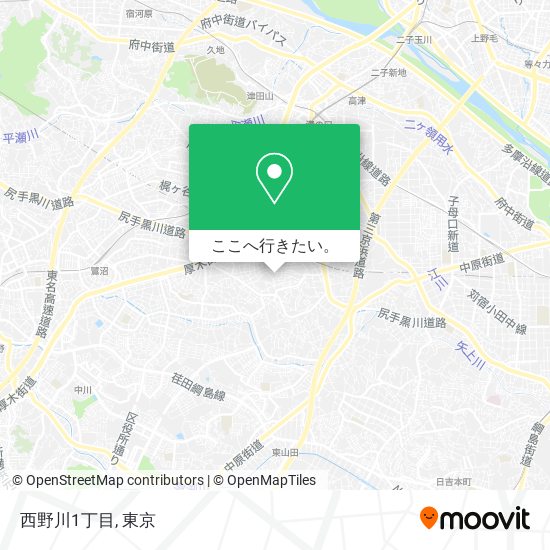 西野川1丁目地図