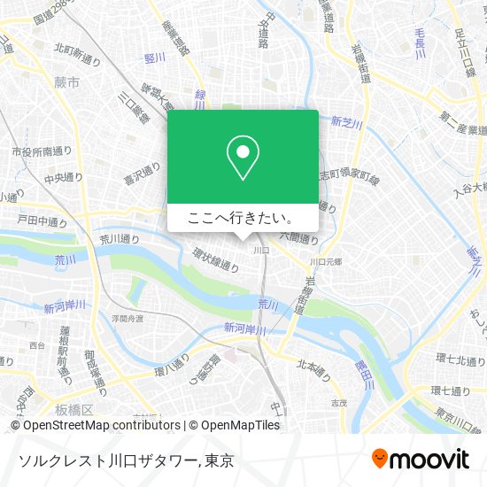 ソルクレスト川口ザタワー地図