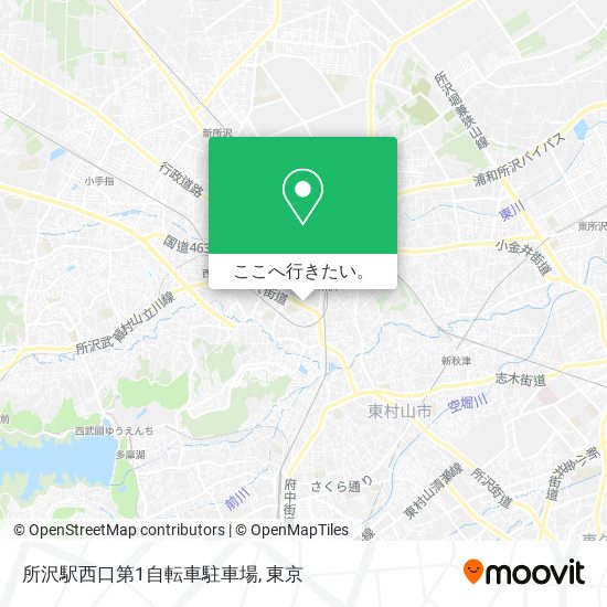 所沢駅西口第1自転車駐車場地図