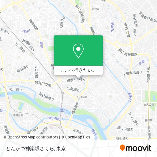 とんかつ神楽坂さくら地図