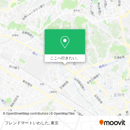 フレンドマートいわした地図