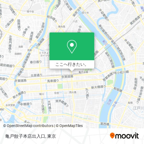 亀戸餃子本店出入口地図