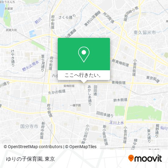 ゆりの子保育園地図