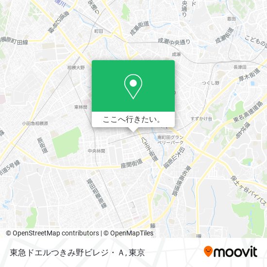 東急ドエルつきみ野ビレジ・Ａ地図