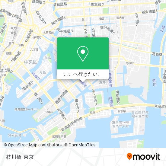 枝川橋地図