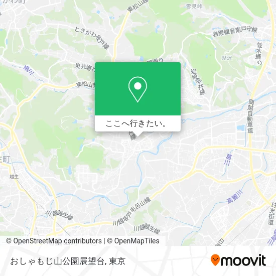 おしゃもじ山公園展望台地図