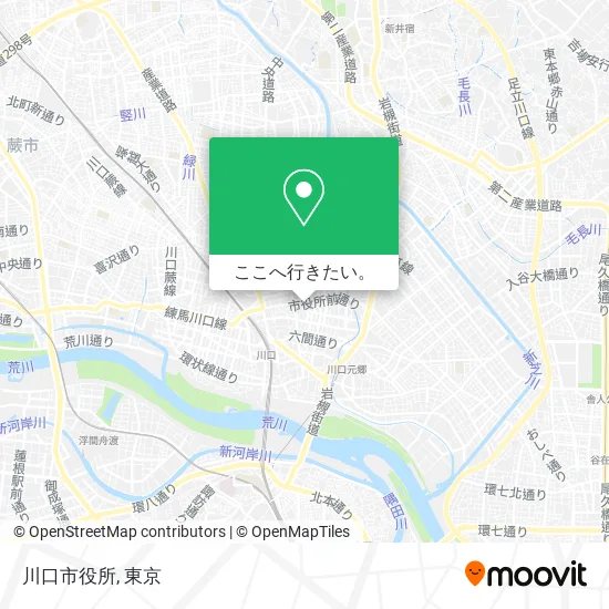 川口市役所地図