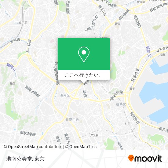 港南公会堂地図