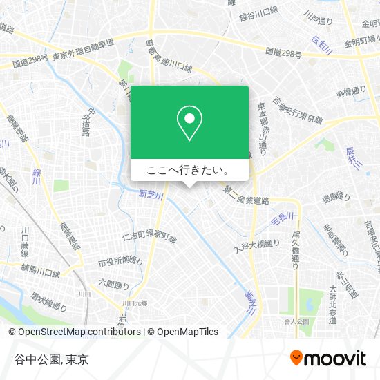 谷中公園地図