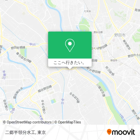 二郷半領分水工地図