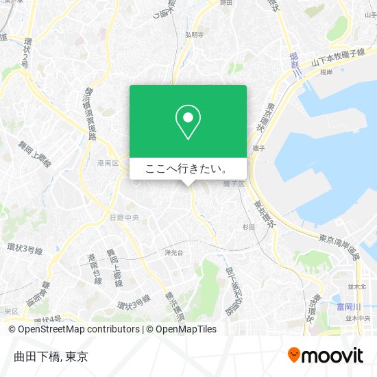 曲田下橋地図