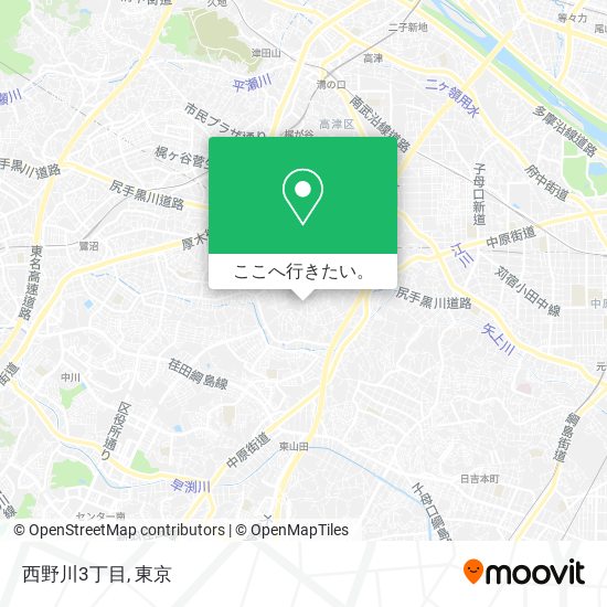 西野川3丁目地図