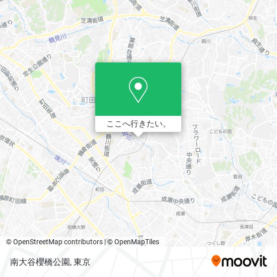 南大谷櫻橋公園地図