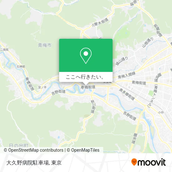 大久野病院駐車場地図