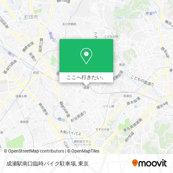 成瀬駅南口臨時バイク駐車場地図