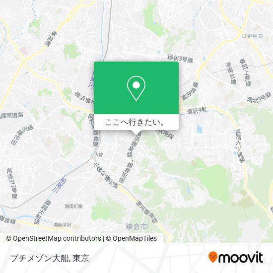 プチメゾン大船地図