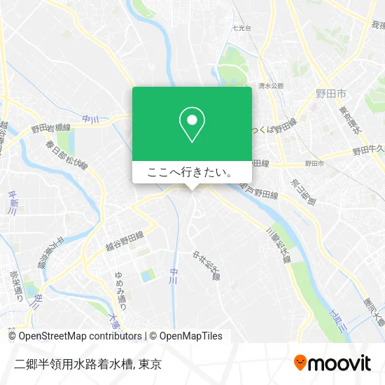 二郷半領用水路着水槽地図