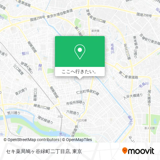 セキ薬局鳩ヶ谷緑町二丁目店地図