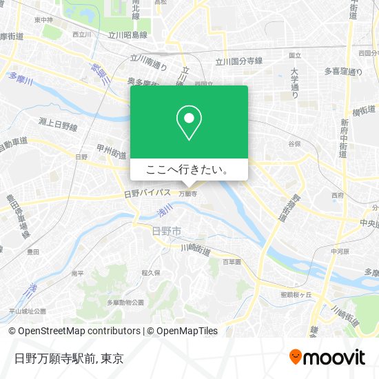 日野万願寺駅前地図