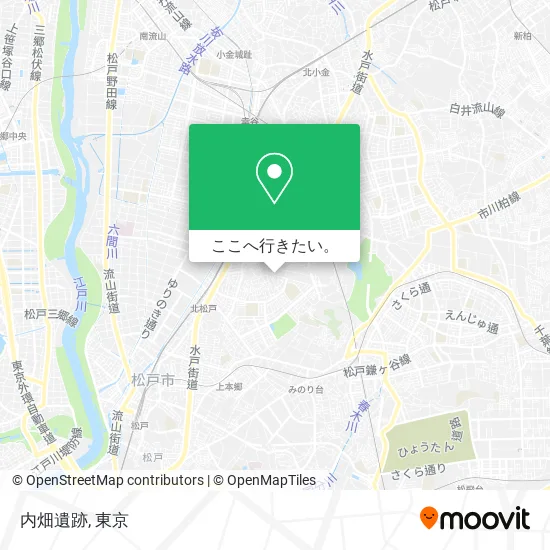 内畑遺跡地図