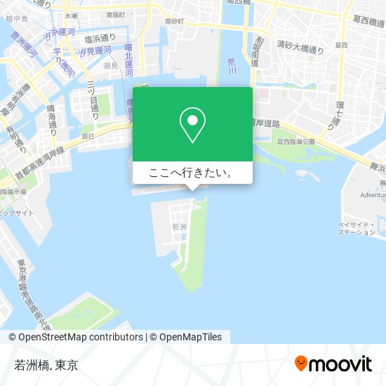 若洲橋地図