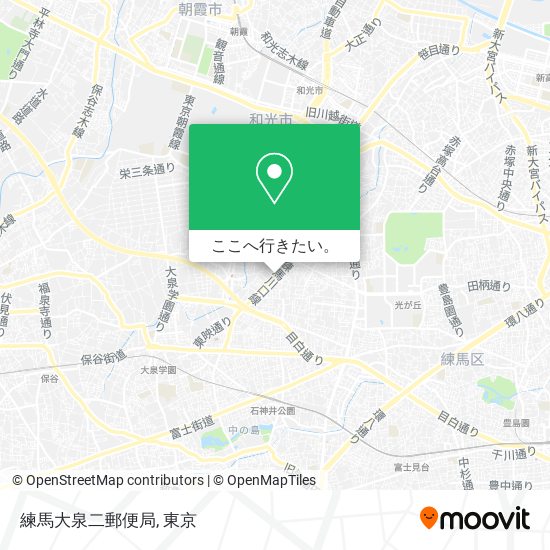 練馬大泉二郵便局地図