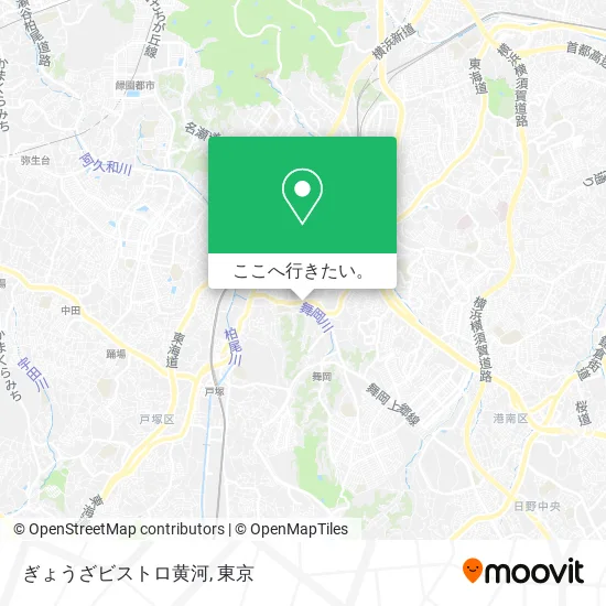 ぎょうざビストロ黄河地図