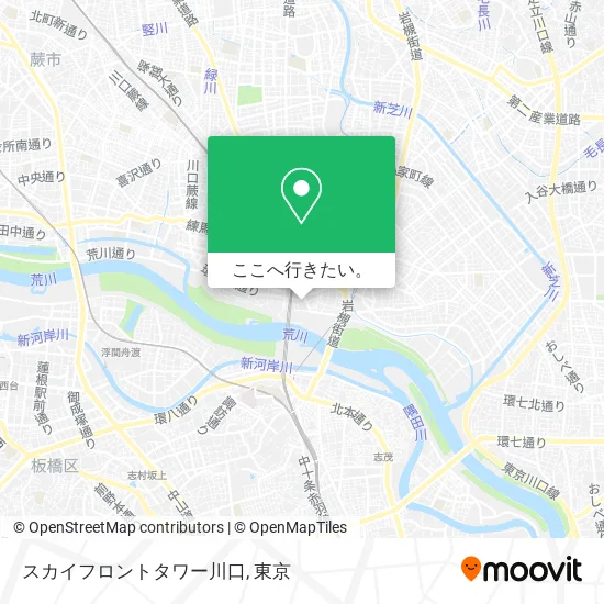 スカイフロントタワー川口地図