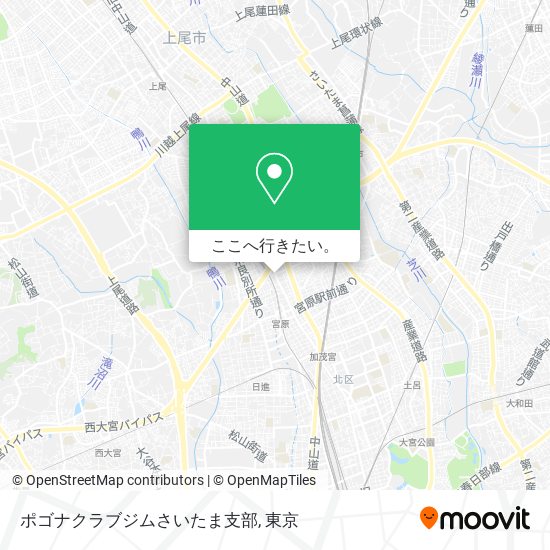 ポゴナクラブジムさいたま支部地図