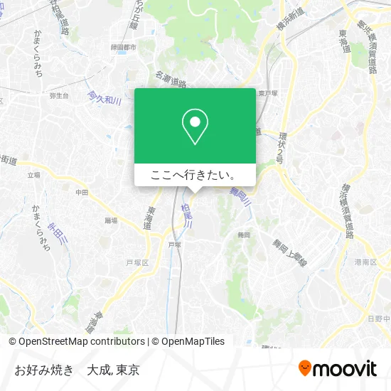 お好み焼き　大成地図
