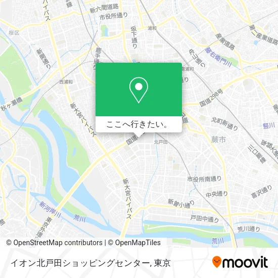 イオン北戸田ショッピングセンター地図