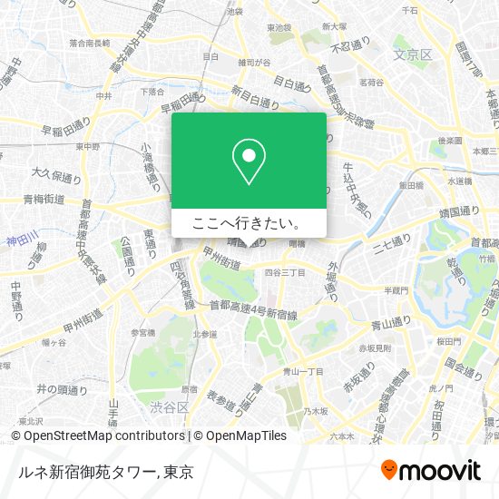 ルネ新宿御苑タワー地図