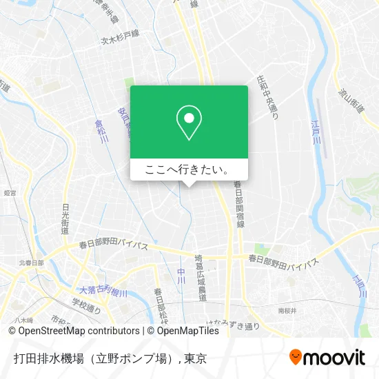 打田排水機場（立野ポンプ場）地図