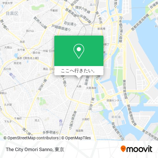 The City Omori Sanno地図