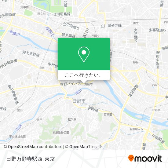 日野万願寺駅西地図