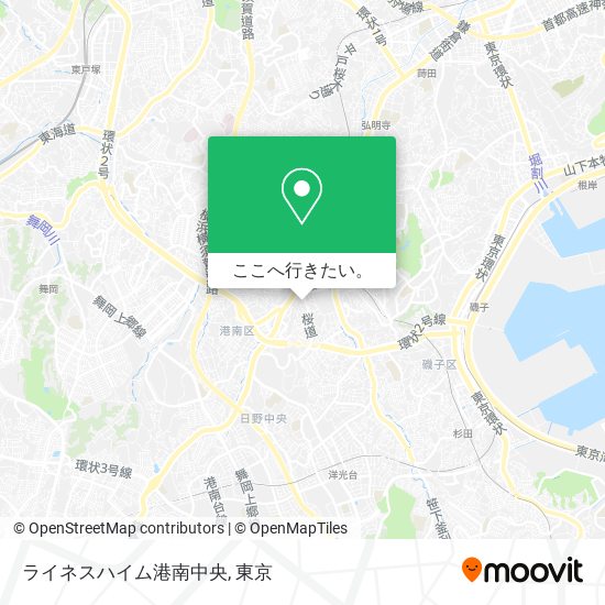 ライネスハイム港南中央地図