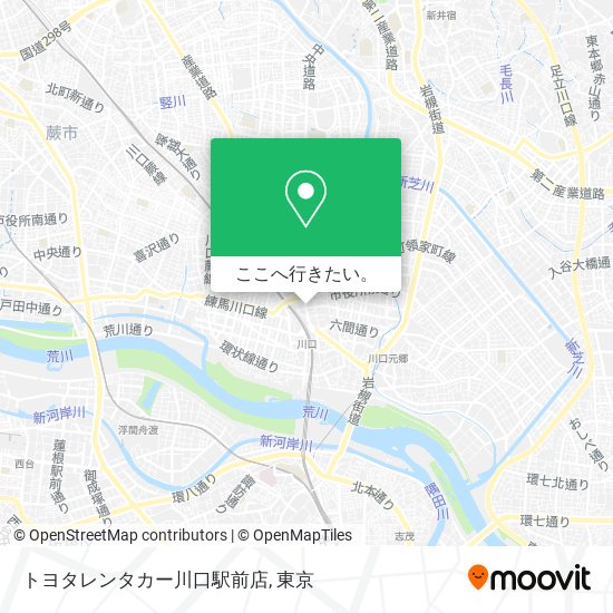 トヨタレンタカー川口駅前店地図