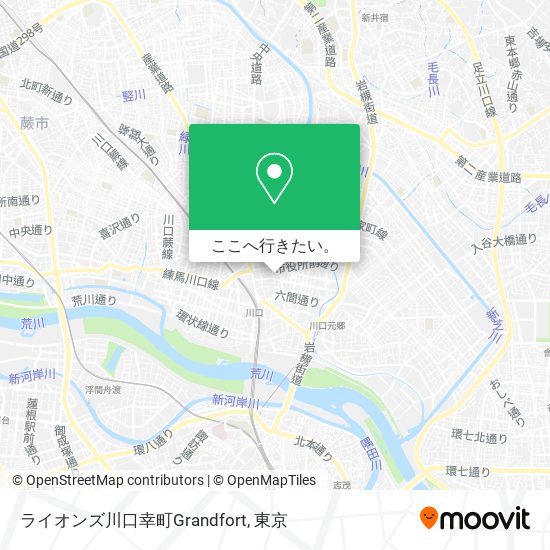 ライオンズ川口幸町Grandfort地図