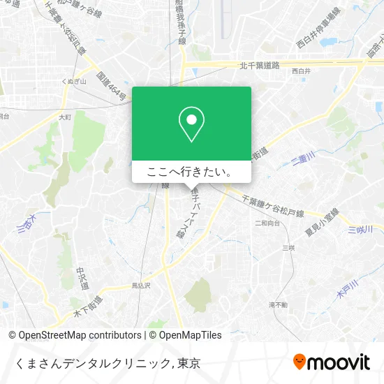 くまさんデンタルクリニック地図