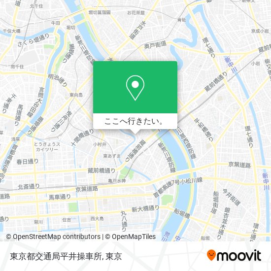 東京都交通局平井操車所地図