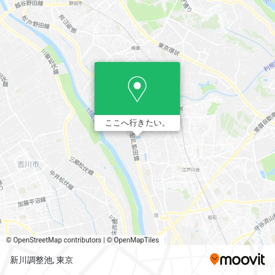 新川調整池地図