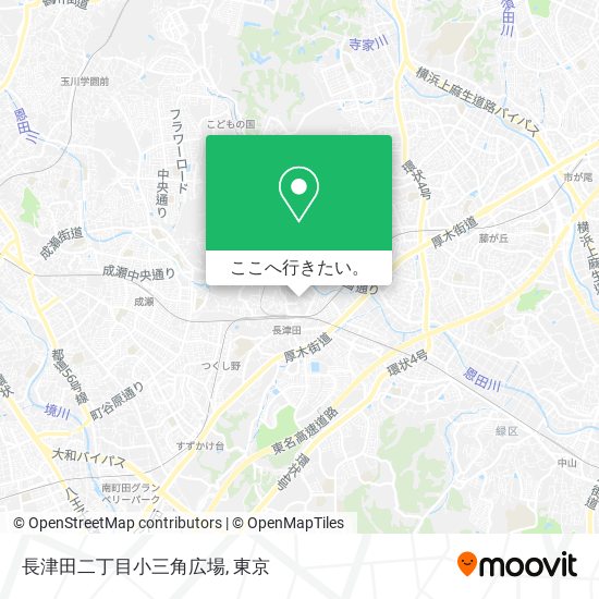 長津田二丁目小三角広場地図