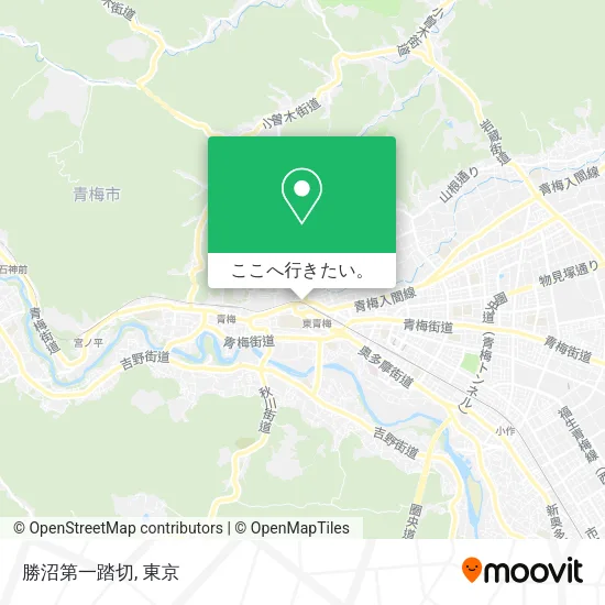 勝沼第一踏切地図